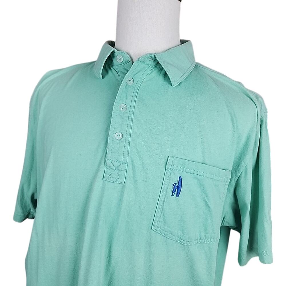 Johnnie-O Men XL Tidal Green Shirt Sleeve 100% Cotton La Jolla Club Polo
